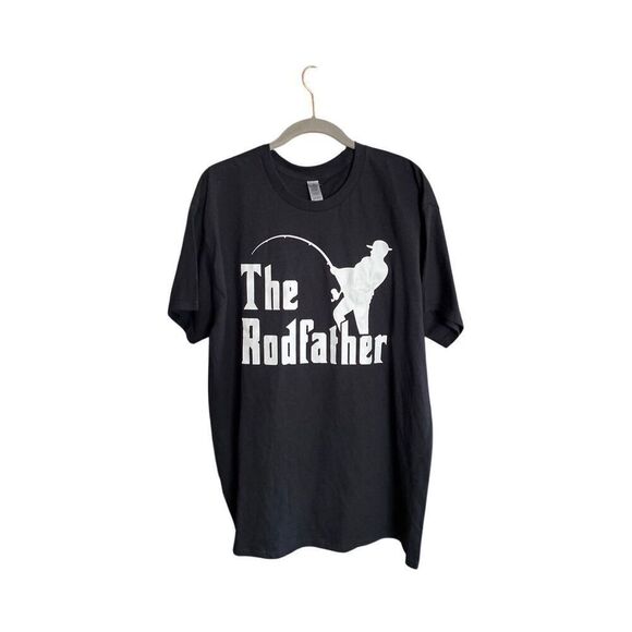 Gildan men’s the rodfather, fishing graphic T-shirt, size large ￼ - Picture 2 of 3